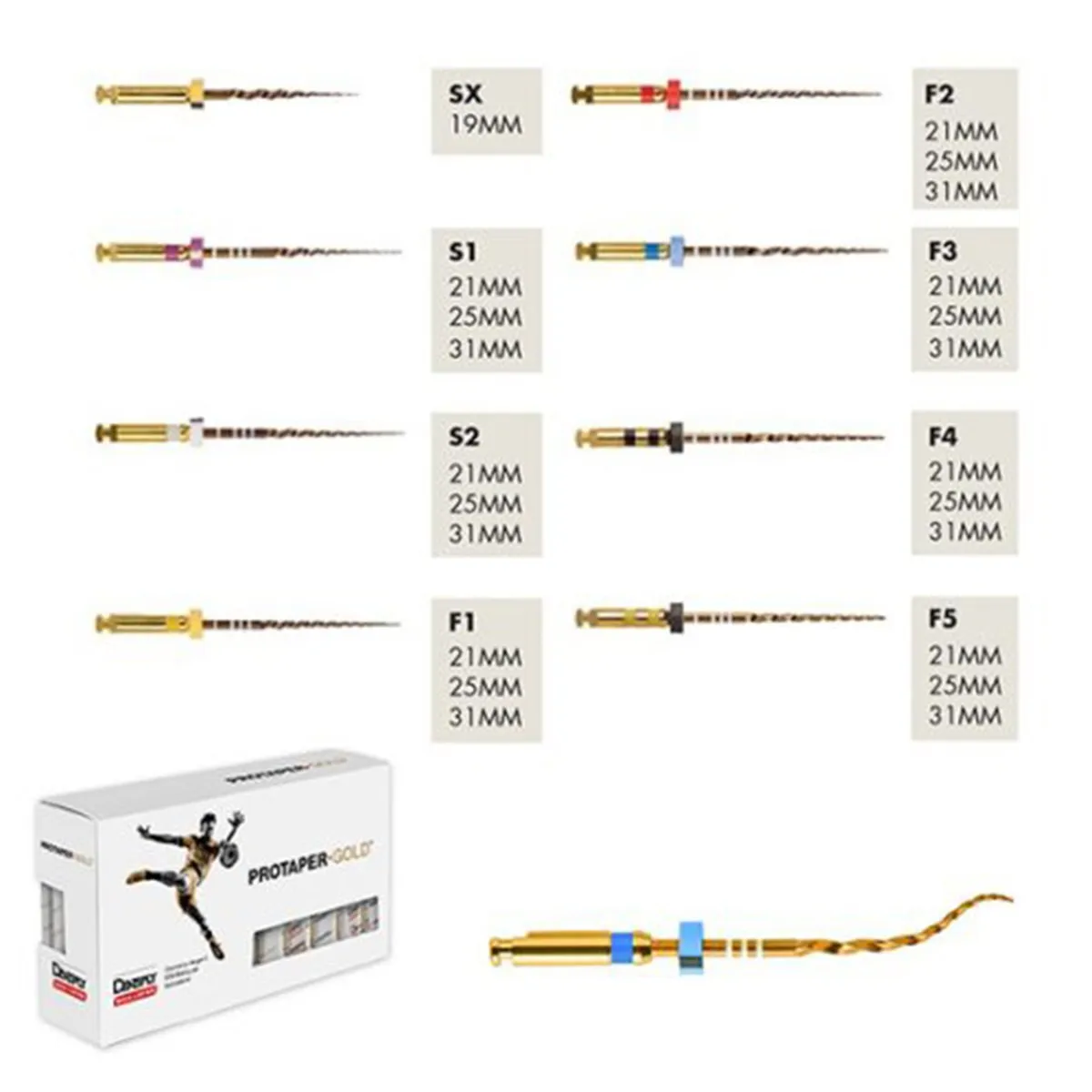 Dentsply Protaper Gold Rotary Files 31mm - Image 4