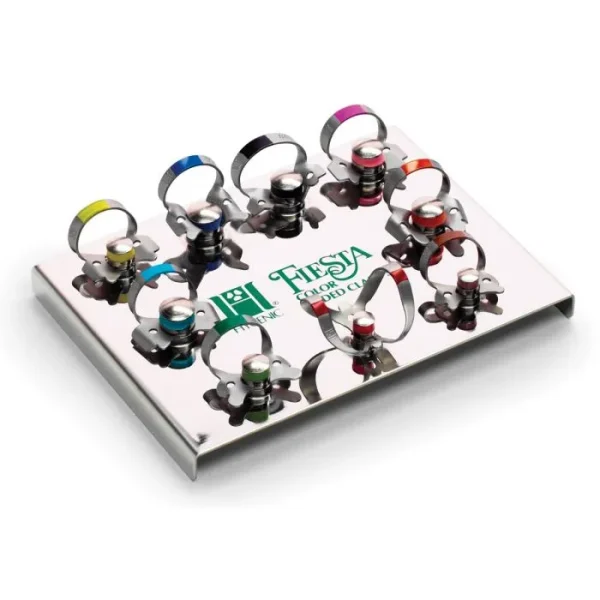 Coltene Fiesta Color Coded Dental Dam Clamps Kit and Refills - Image 5