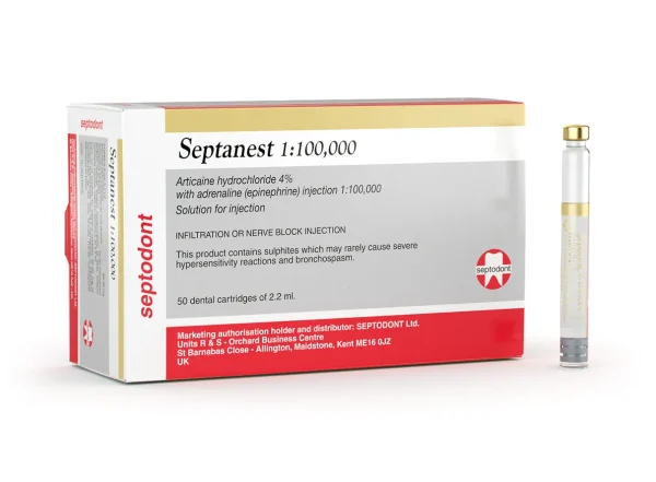 Septodont Septanest 4% Articaine With 1:100,000 Epinephrine - Image 4