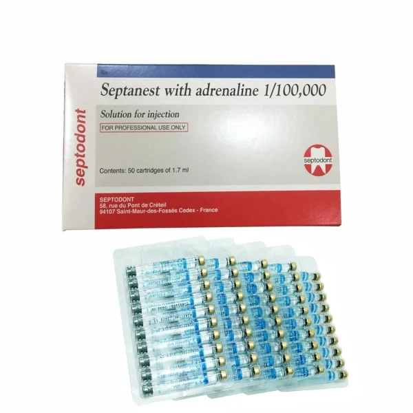 Septodont Septanest 4% Articaine With 1:100,000 Epinephrine - Image 3