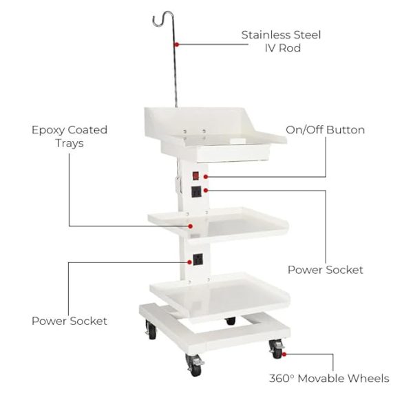 Instrument Trolley Single Pillar - Image 6