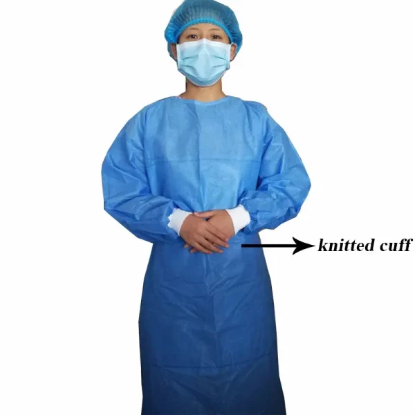 Oro Surgical Gown Blue - Image 3