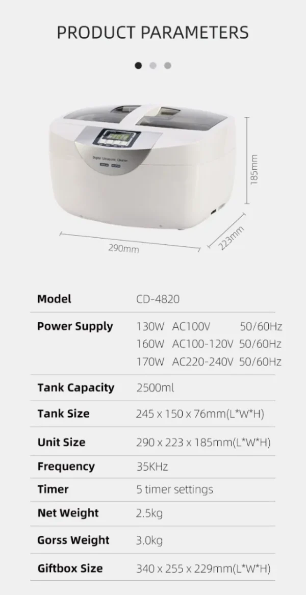 Ultrasonic Cleaner CD - Image 4